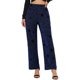 thumbnail image 1 of Pantalón Allegra K estrella de fiesta brillante elástico Pierna ancha cintura alta mujer Azul S, 1 of 6