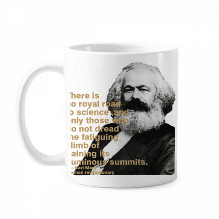 

German Success Marxist Thinker Mug Pottery Cerac Coffee Porcelain Cup Tableware