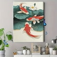 thumbnail image 4 of Koi Fish and Lotus Decorative Painting/Canvas Art， Suitable for Living Room， Bedroom， Dining Room， Study， Office， Hotel， Restaurant， Gallery Wall Decor and Home Decoration， Modern Art Wall Decor., 4 of 8