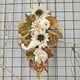thumbnail image 4 of Guirnaldas de calabazas artificiales, corona de otoño con girasoles blancos y hojas, guirnalda de flores otoñales para puerta, tema de Acción de Gracias, 4 of 6