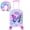 2PCS girls butterfly luggage set, variant on 2Pcs Kids Suitcase Set, 16" Hardside Boys Travel Luggage with Spinner Wheels, Shark Carry on Rolling Luggage Airline Approved (Black)