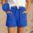 thumbnail image 2 of XEGLSBU 3 Pack Girl's Casual Shorts with Pockets Solid Color Bottom Soft Comfortable Elastic Waist Summer Playwear Size 14-15 Years, 2 of 7