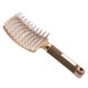thumbnail image 2 of Soidarity 1 cepillo para el cabello, peine para masaje del cuero cabelludo, cepillo para el cabello con cerdas de nailon para mujeres, cepillo para Cuidado del cabello oro nylon Soidarity CE000762-12, 2 of 6