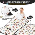 thumbnail image 3 of Labrador Retriever and Beach Teens Toddler Nap Mat with Pillow, Sleeping Mat Bag for Preschool Daycare 50"x20", 3 of 6