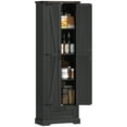 thumbnail image 1 of HOMCOM 71" Pantry Cabinet, Kitchen Storage Cabinet with 2 Doors, Black, 1 of 10