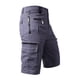 thumbnail image 4 of Pantalones cortos de herramientas de tiempo libre sólido con botones de cremallera de bolsillo para hombres de moda Fridja  fhjkhfk457885, 4 of 9