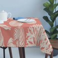 thumbnail image 4 of Coral Pink Starfish Coastal Table Cloth Waterproof Tablecloths, Shell Summer Beach Nautical Tablecloth Dining Table Cover for Kitchen Party Tabletop Outdoor, Rectangle Tablecloth 54x108 Inch, 4 of 9