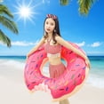 thumbnail image 3 of Kuymtek Aufblasbarer Donut-Schwimmring-Pool-Erwachsenen-Sitzring-Kreis-Float-Spielzeug (120), 3 of 9