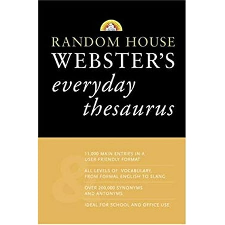 Random House Webster's Everyday Thesaurus [Paperback - Used]