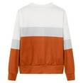 thumbnail image 7 of Sopiago Girl Sweatshirt Casual Long Sleeve Sweatshirt Crew Neck Cute Pullover Relaxed Fit Tops Side Split Orange,4-5 Years, 7 of 7