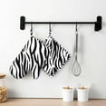 thumbnail image 6 of DouZhe Oven Mitts and Pot Holders Sets, Abstract Animal Zebra Stripes Prints Non-Slip Heat Resistant Kitchen Oven Silicone Glove, 6 of 7
