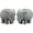 A, variant on 2PCS Fish Tank Elephant Statue Asian Aquarium Foo Dogs Home Office Tabletop FengShui Decor for Wealth Success Good Lucky,SIZE M