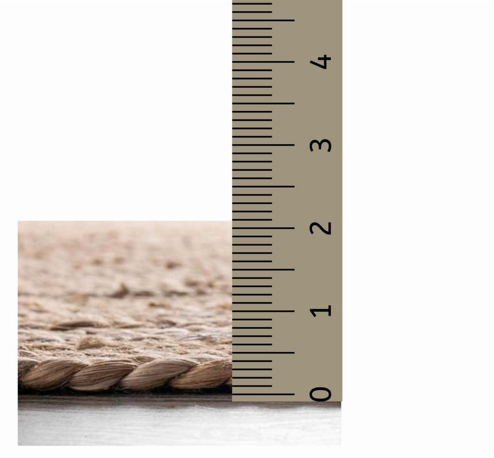 Handwoven Jute Area Rug Rustic Rectangular Beige Braided Reversible Carpet for Bedroom Living Room Entryway_10'X13'