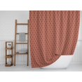 thumbnail image 2 of S4Sassy Orange Stencil Damask Bathroom Decor Shower Waterproof Curtain Drapes Resistant-60 x 75 Inch, 2 of 6
