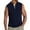 Navy, variant on FRSASU Men's Scrubs Top Solid Color V-neck Pocket Caregiver Short Sleeved Nurse Uniform Blouses White XL(XL)