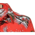 thumbnail image 4 of SSLR Women Santa Claus Ugly Hawaiian Christmas Shirts Tropical Aloha Beach Shirt Button Down Shirts, 4 of 6
