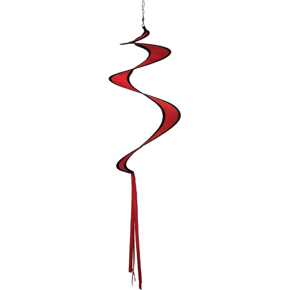 In the Breeze 5197 — 29-inch Red Twister Tail — Kite Accessory — Outdoor Decoration Spinner