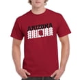 thumbnail image 5 of Arizona Retro Repeat - Sports Team City Pride Tailgating T Shirt - 3X-Large - Cardinal, 5 of 6