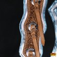 thumbnail image 4 of Hilason Handmade Genuine Leather Chaps Adult Handtooled Rodeo Bull Riding, 4 of 6