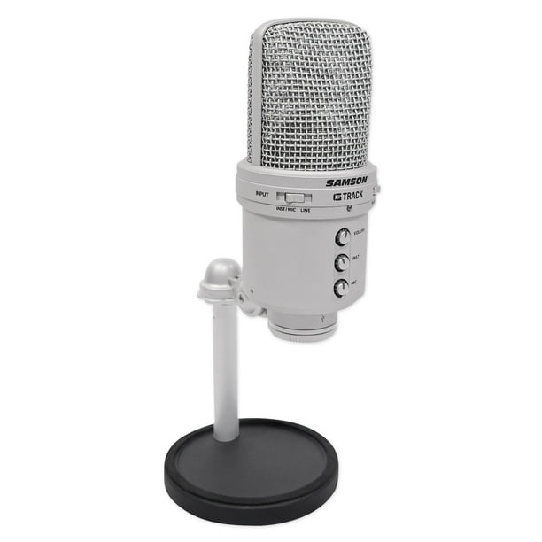G-Track Recording Audio Interface USB Condenser Microphone Mic - Walmart.com