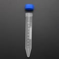 thumbnail image 3 of Uxcell Tubos de centrifugación cónicos de plástico de 10ml con tapa de rosca azul, paquete de 10, 3 of 5
