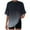 Black, variant on Oversized Tshirts T Shirts for Women Short Sleeve Gradient Color Summer Tops Chest Pocket Round Neck Loose Tees (2XL, Black)