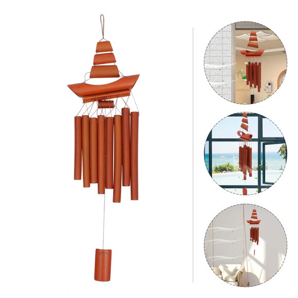 IFANLANDOR Carillon Éolien Créatif Pendentif Matériau de Décoration de Jardin Unique Beau Son Mélodieux Pendaison de Crémaillère et Relaxation