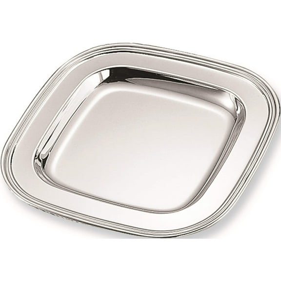 Fashion Nickel-Plated 9.5 Inch Square Tray (9.75 X 9.75) Made In China gl9157
