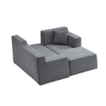 thumbnail image 5 of Leumius 96" Modular Sectional Sofa Couches,L-Shape Couch 3 Seat Modular Sofa Memory Foam Sectional Couches for Living Room, Cloud Couch with Oversized Chaise(Dark Gray,Right Facing Chaise), 5 of 7
