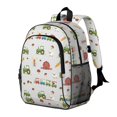 thumbnail image 2 of Tractor and Sheep Gray Pattern Backpack for School, Cute School Bag with Adjustable Shoulder Straps and Padded Back, 15"x11.42"x5.5", 2 of 5