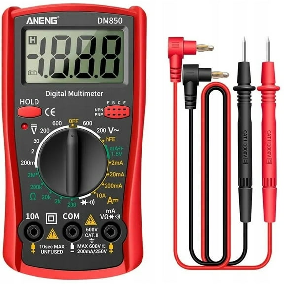 Digital multimeter high precision small household multimeter portable voltage and current meter multifunction instrument