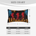 thumbnail image 4 of Uemuo Not All Who Wander Are Lost Hiking Print Throw Pillow Case – Cozy & Soft Cushion Cover, Hypoallergenic Pillow Case for Sleeping, Perfect for Women with Envelope Closure-20"x30", 4 of 6