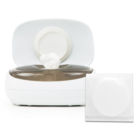 Prince Lionheart EVO Wipes Warmer - Baby Wipe Warmer with Glow Nightlight  in White/Grey