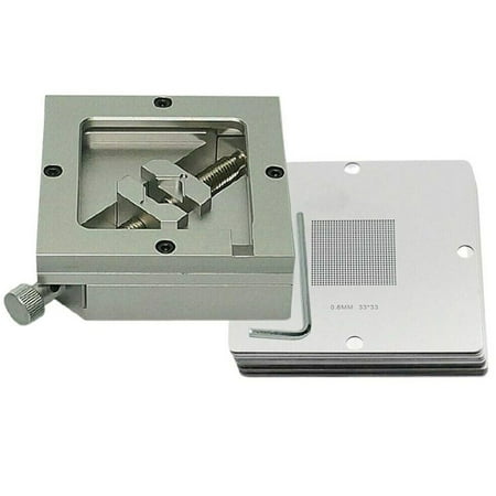 

Sufanic Bga Reballing Kit 90Mm Reball Station Fixture Jig with 10Pcs Universal Stencil