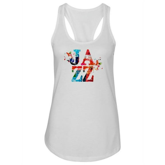 Jazz Cool Calligraphy Tank Women -Image by Shutterstock, Female x-Small