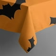 thumbnail image 5 of Orange Halloween Bats Square Tablecloth,Waterproof Square Table Cover,Wipeable Spillproof Washable Table Cover for Home Kitchen Party Decor 60"x60"(152x152cm), 5 of 6