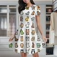 thumbnail image 2 of Cute Animals Women's Classic Swing Skater Dress Casual Work Party Cocktail Dresses, 2 of 6