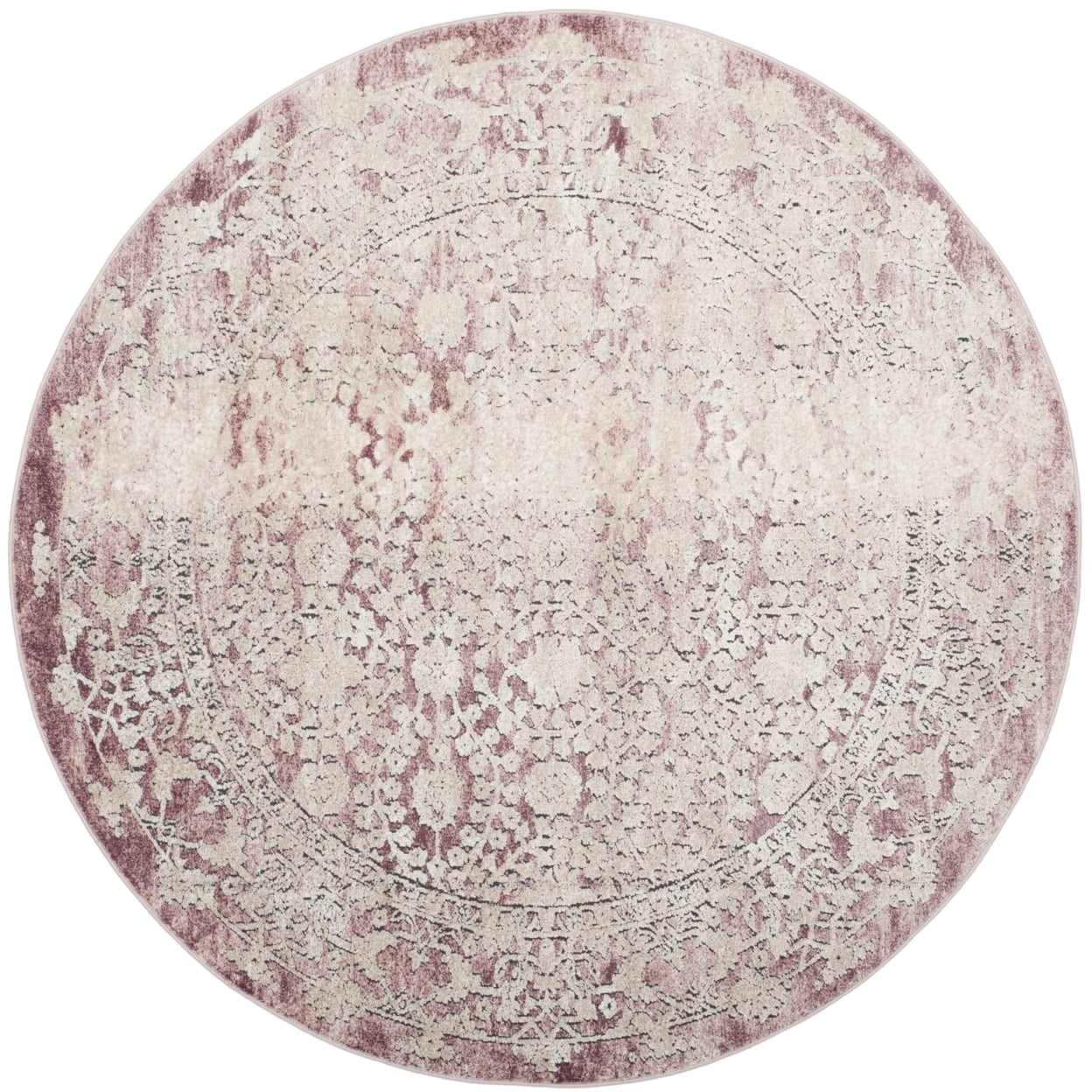 SAFAVIEH Palermo Caitriona Faded Transitional Area Rug, Rose/Beige, 5'1" x 7'6"
