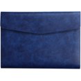 thumbnail image 2 of Grande Capacité Pochette en Cuir pour Documents Sac d'Information de Bureau, 2 of 6
