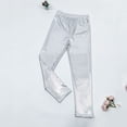 thumbnail image 2 of Girls' Metallic Leggings Shiny Sparkle Dance Pants Elastic Waist Tights for 80s Disco Party Performance Activewear Kids Yoga Bottoms, 2 of 5