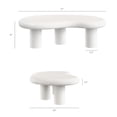 thumbnail image 4 of Elowen Outdoor Patio Coffee Table in White, 4 of 10