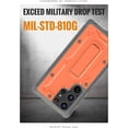thumbnail image 5 of CaseBorne ArmadilloTek V Case for Samsung [Galaxy S22 Ultra 5G] with Kickstand Full-Body Multi-Layer Rugged - Orange, 5 of 5