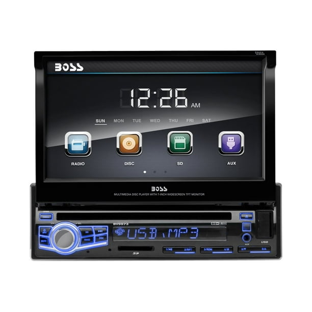 Boss Audio BV9973 7" SingleDIN InDash FlipDown DVD Receiver
