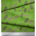 thumbnail image 3 of Soimoi Green Georgette Viscose Fabric Fruits Print Fabric by Yard 42 Inch Wide, 3 of 3