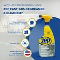 thumbnail image 4 of Zep Fast 505 Degreaser & Cleaner - 32 oz. (Case of 2) ECZU505322 - Removes Oils, Grease & Dirt on Tools, Grills, Decks, & Plastic, 4 of 9