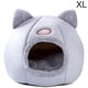thumbnail image 1 of Billuyoard Gato cama casa nido 2 en 1 gato cama camas esteras felpa perrera cachorro cojín perros pequeños gatos nido lavable cueva gatos camas Perchas para gatos Gris SG Billuyoard PT000068-03, 1 of 6