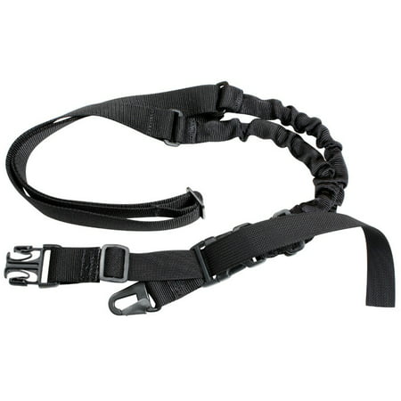 Black - Tactical Military Style Single Point (Best Ar 15 2 Point Tactical Sling)