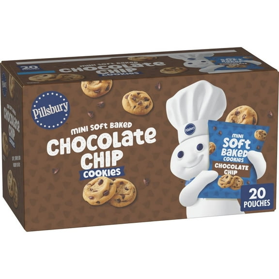 Pillsbury Soft Baked Mini Chocolate Chip Cookies, 20 Count