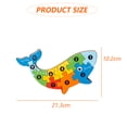 thumbnail image 2 of Rompecabezas para niños pequeños, 3 juegos de rompecabezas de animales, rompecabezas numerados de madera de colores, juguetes educativos de aprendizaje preescolar para niños y bebés Zhivalor  BST3016080-5, 2 of 5