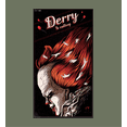 thumbnail image 2 of It Chapter 2 Pennywise Derry Fan Poster Adult Olive Long Sleeve Hoodie-Small, 2 of 7